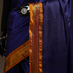 Silk cotton khun saree with ilkal pallu chikki paras border