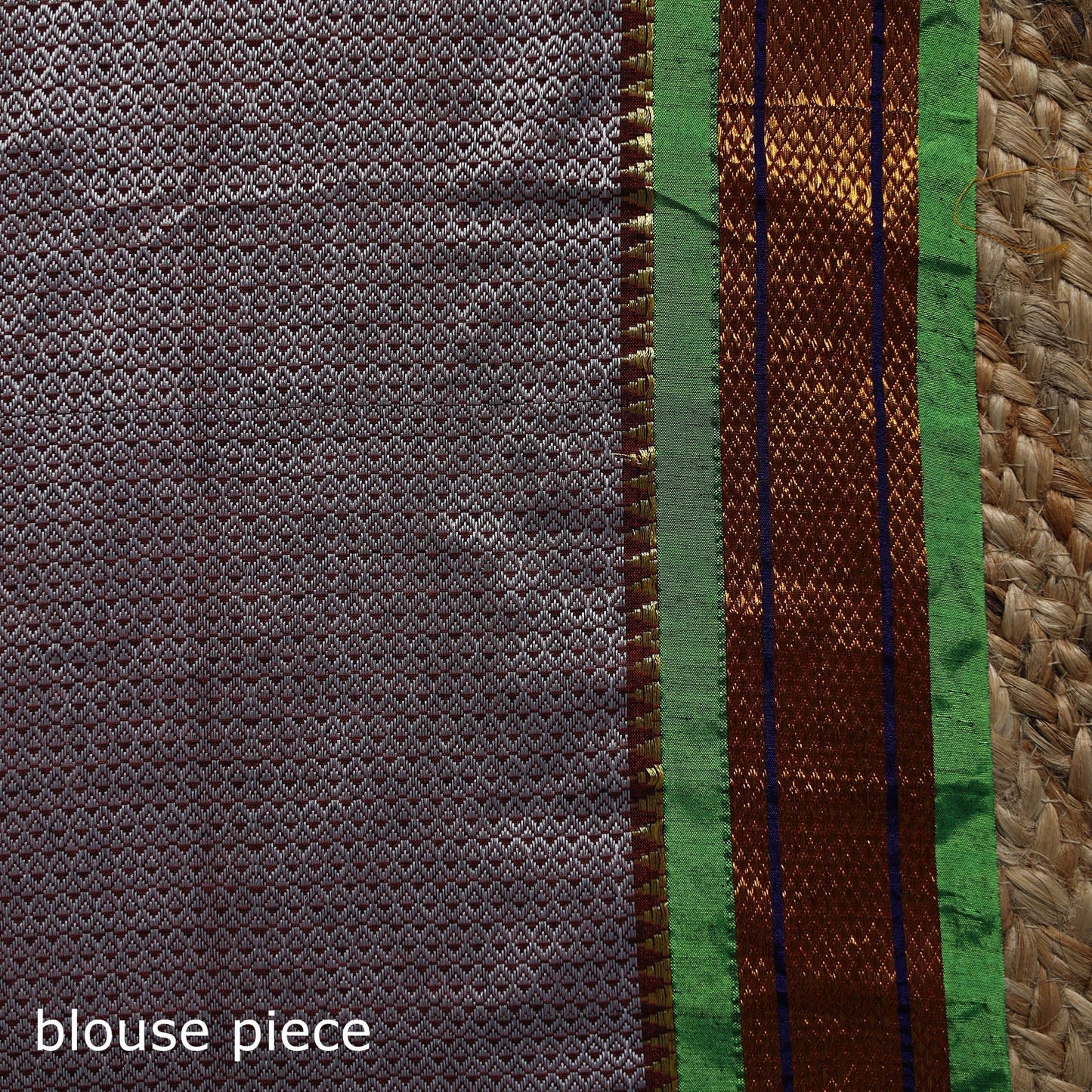 Silk cotton khun saree with ilkal pallu chikki paras border