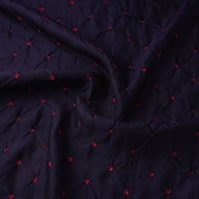Silk tie-dye bandhani fabric with zari border 21