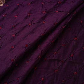 Silk tie-dye bandhani fabric with zari border 22