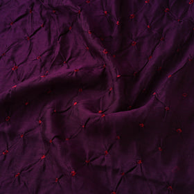 Silk tie-dye bandhani fabric with zari border 22