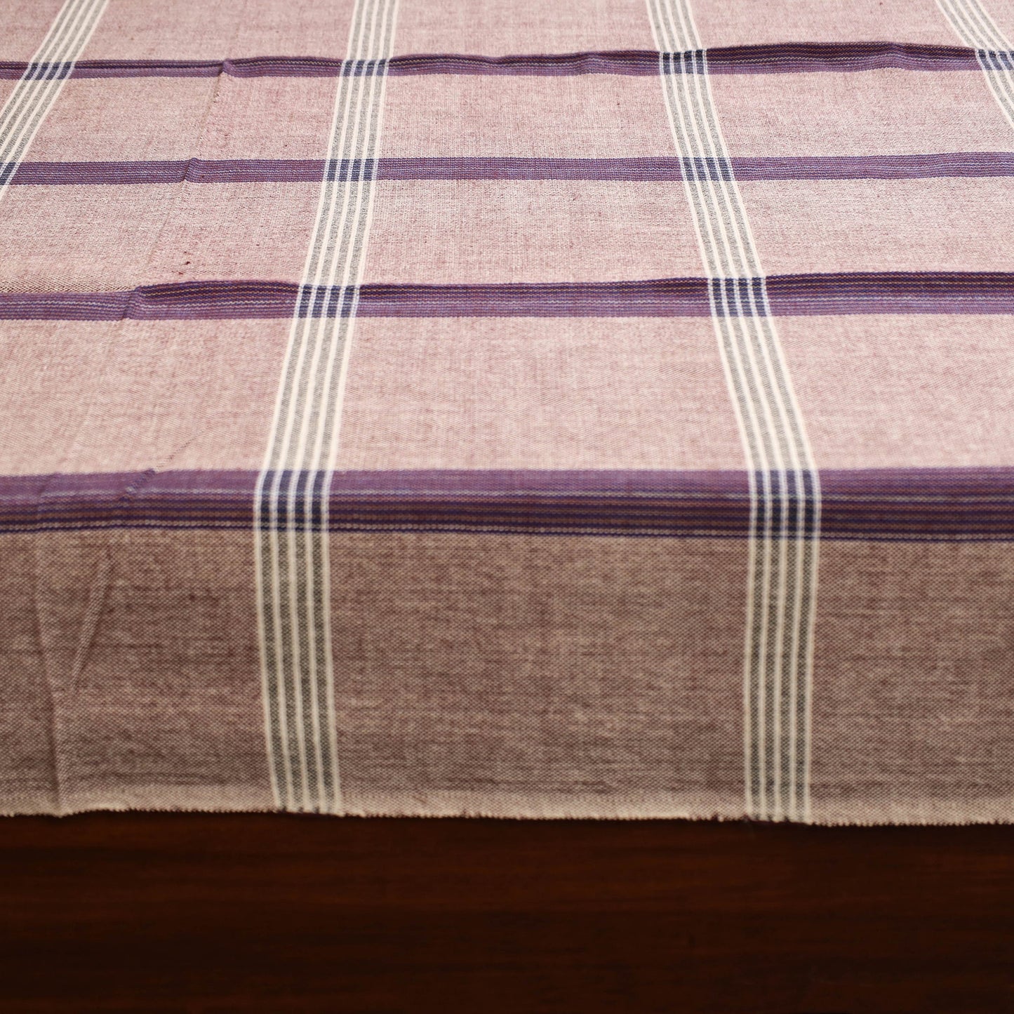 Purple - single handloom cotton bed sheet (90 x 60 in) 115