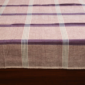 Purple - single handloom cotton bed sheet (90 x 60 in) 115