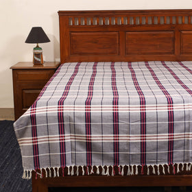 Purple - single handloom cotton bed sheet (90 x 60 in) 68