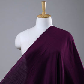 Purple Slub Silk Plain Fabric