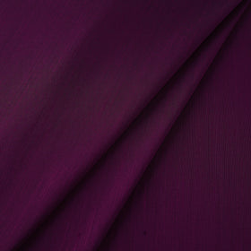 Purple Plain Slub Silk Fabric 
