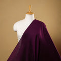 Purple Plain Slub Silk Fabric 
