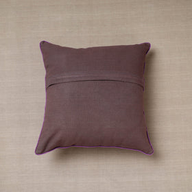 Purple Soof Embroidery Cotton Cushion Cover