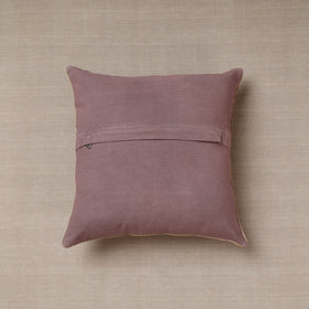 Purple Soof Embroidery Cotton Cushion Cover