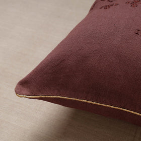 Purple Soof Embroidery Cotton Cushion Cover