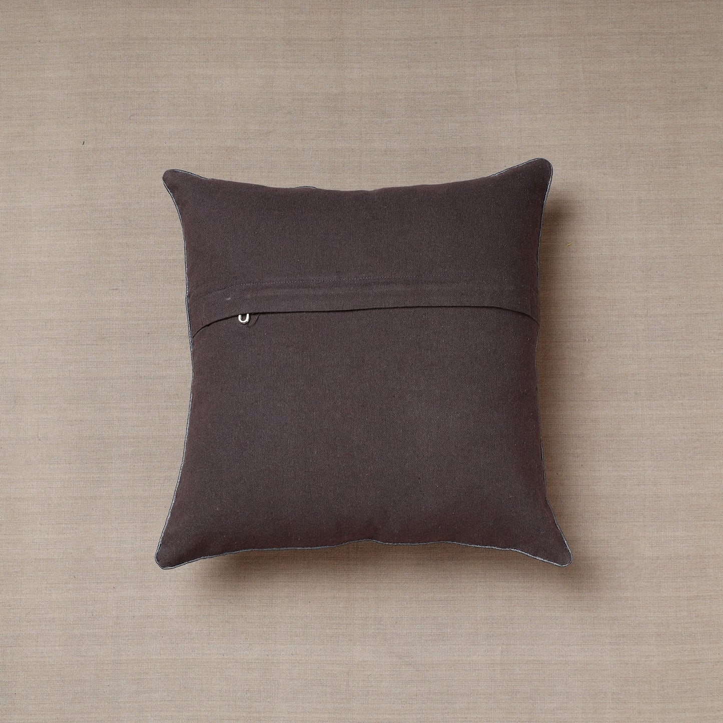Purple Soof Embroidery Cotton Cushion Cover