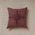 Purple Soof Embroidery Cotton Cushion Cover