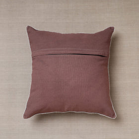 Purple Soof Embroidery Cotton Cushion Cover