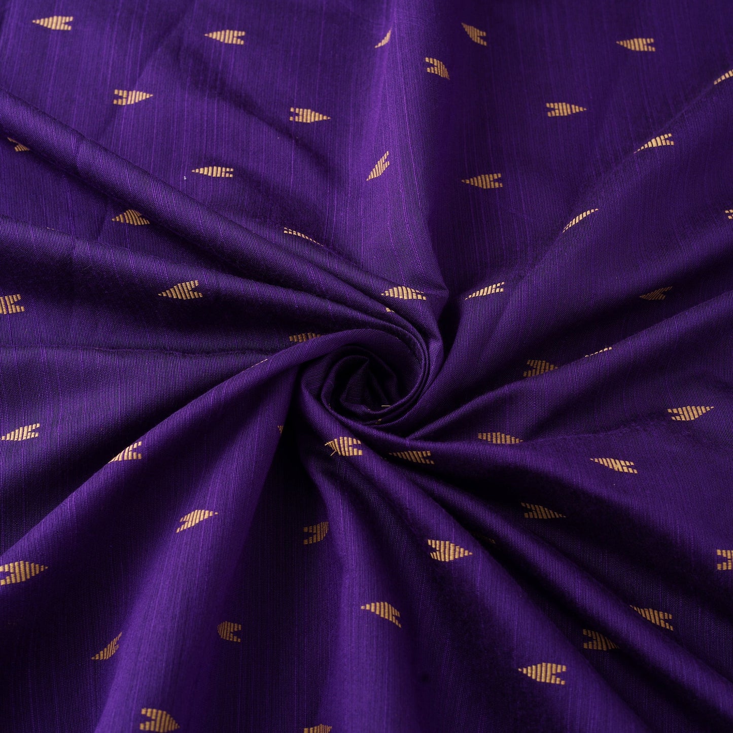 Purple Spun Dupion Viscose Silk Buti Fabric