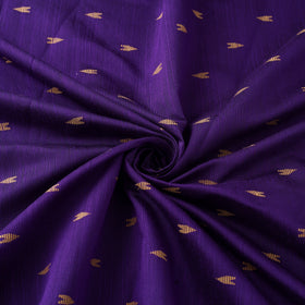 Purple Spun Dupion Viscose Silk Buti Fabric