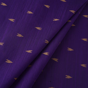 Purple Spun Dupion Viscose Silk Buti Fabric
