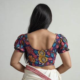 Purple - srikalahasti handpainted penwork kalamkari