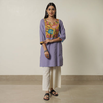 plain patchwork kurta 