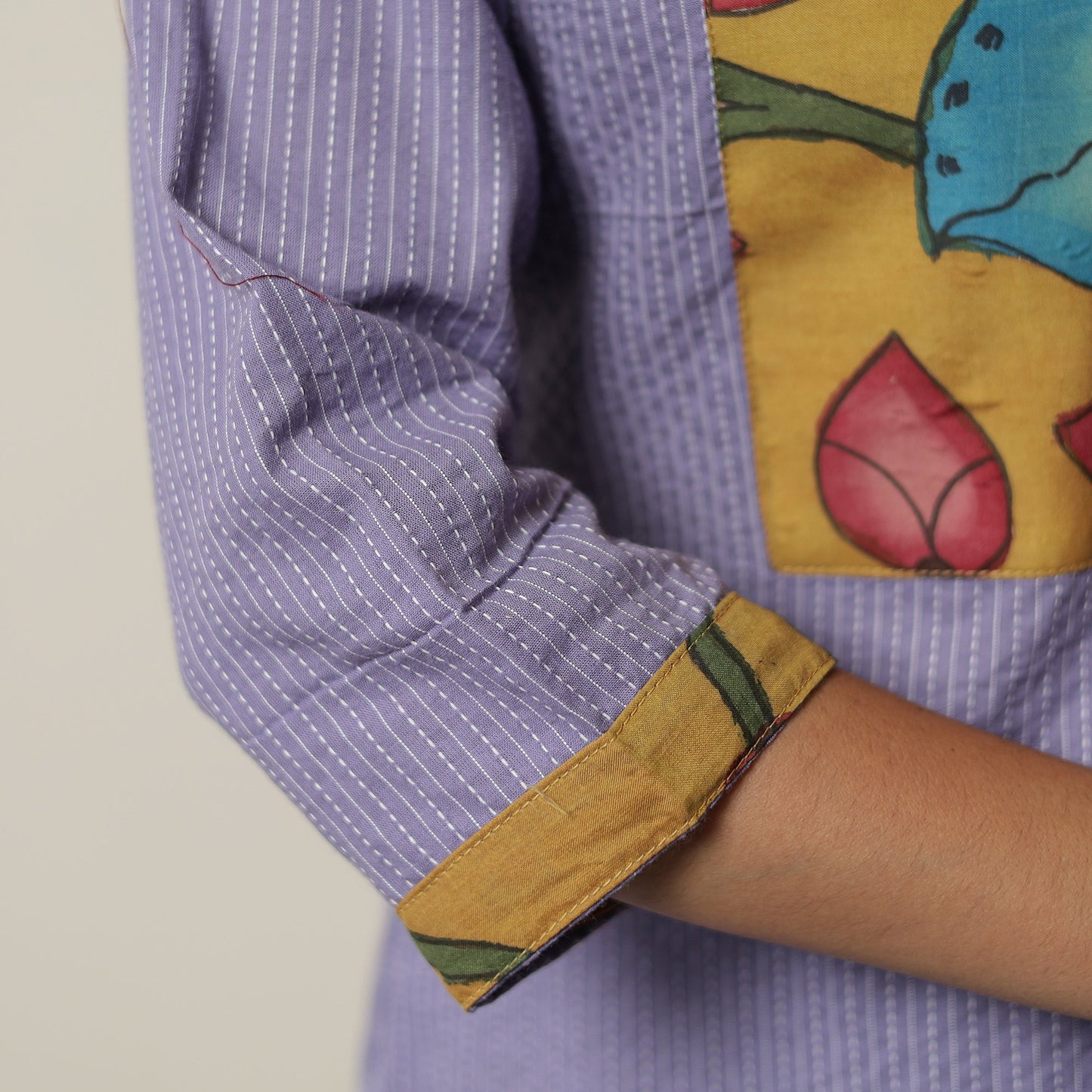 plain patchwork kurta 