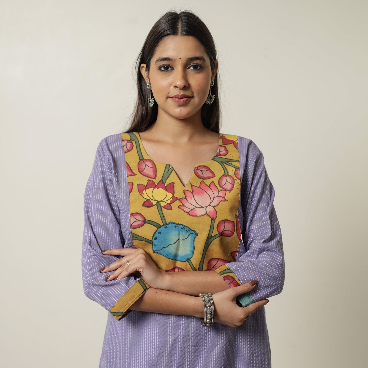 plain patchwork kurta 