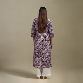 Straight patchwork cotton hand batik kurta for women 41