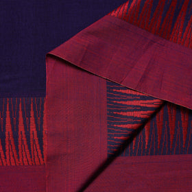 Purple Thread Border Dharwad Cotton Fabric