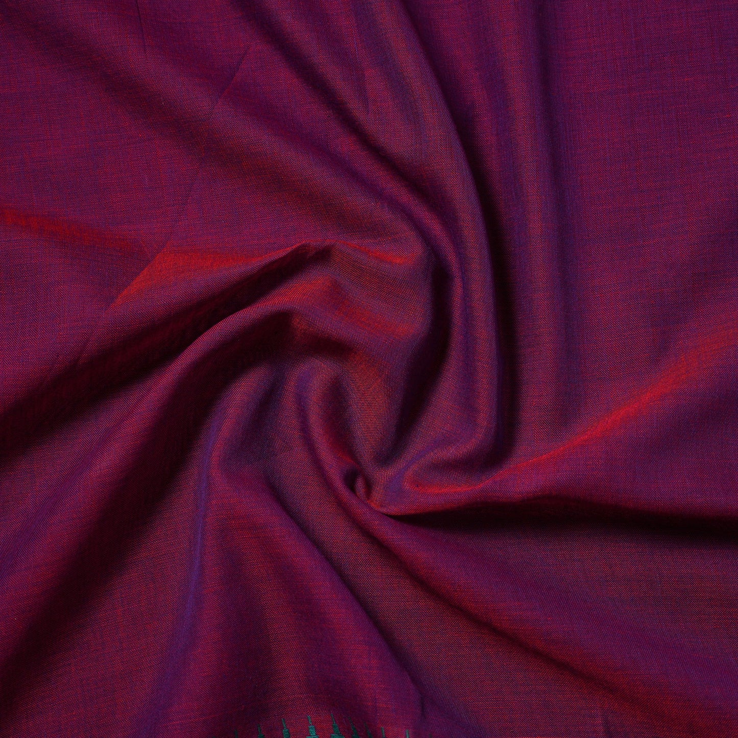 Purple - thread border dharwad cotton fabric 16