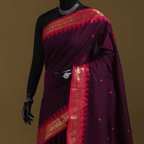 Thread buti cotton kanchipuram saree with border 05