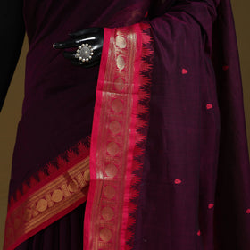 Thread buti cotton kanchipuram saree with border 05