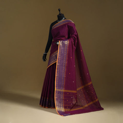 Thread buti cotton kanchipuram saree with border 37