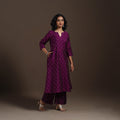 Purple Thread Buti A-Line Spun Dupion Silk Kurta Set (Set of 2)