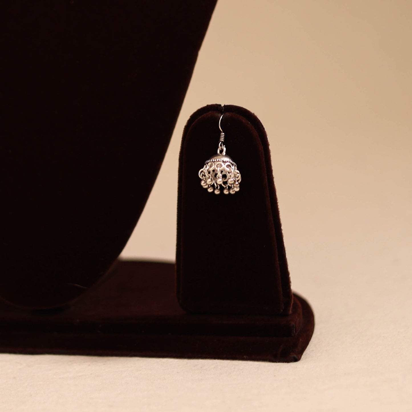 Purple - thread work german silver necklace set 03