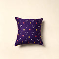 Purple - Tie & Dye Cotton Bandhani Cushion Cover 04