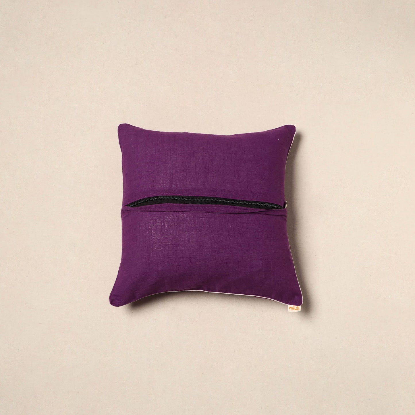 Purple - tie & dye cotton bandhani cushion cover 28