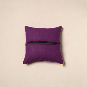 Purple - tie & dye cotton bandhani cushion cover 28