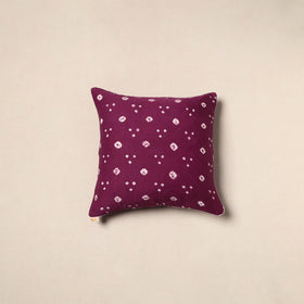 Purple - tie & dye cotton bandhani cushion cover 28