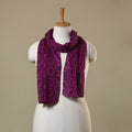 Purple Tie-Dye Cotton Shibori Stole 