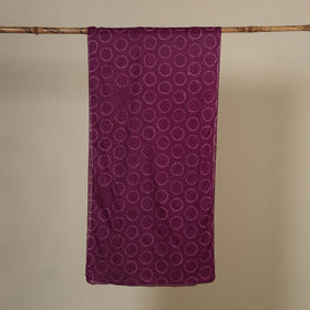 Purple Tie-Dye Cotton Shibori Stole 