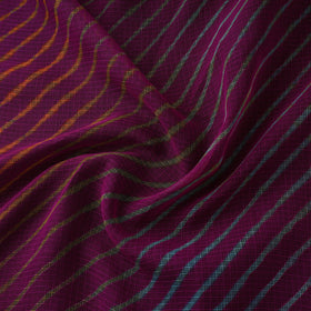 Purple - tie-dye kota doria cotton leheriya fabric 08