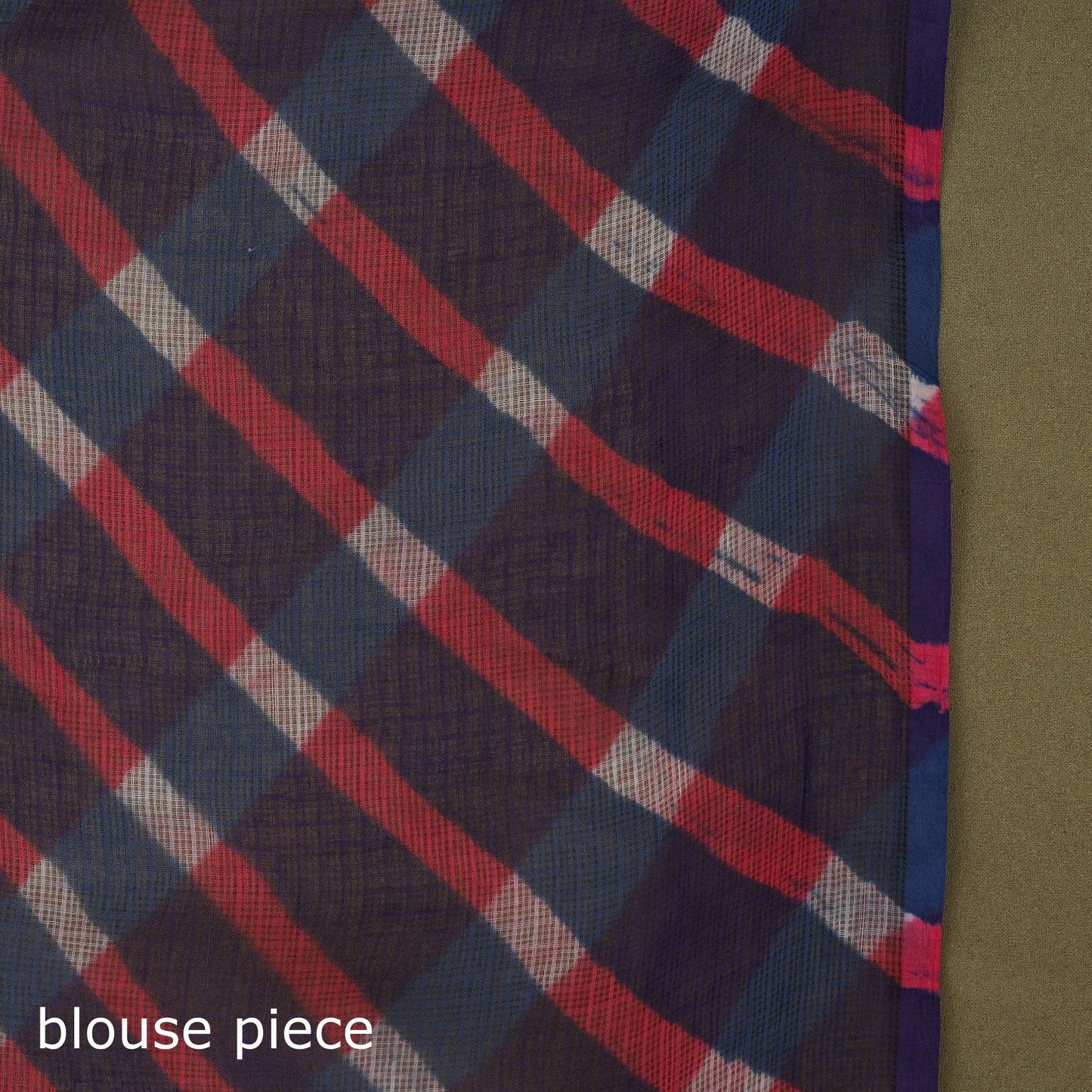 Buy Purple Tie-Dye Kota Doria Cotton Leheriya Saree