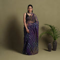 Buy Tie-Dye Kota Doria Cotton Leheriya Saree