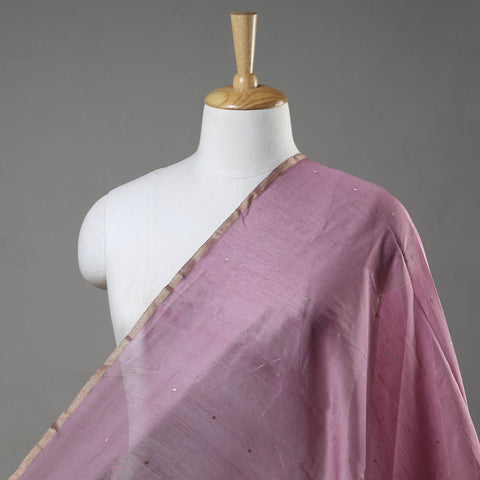  Traditional Chanderi Silk Handloom Zari Buti Fabric 