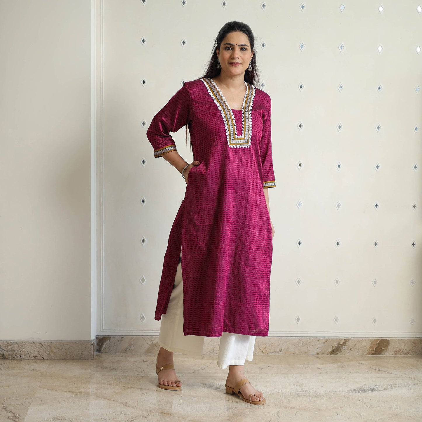 Traditional Khun Straight Kurta for Women