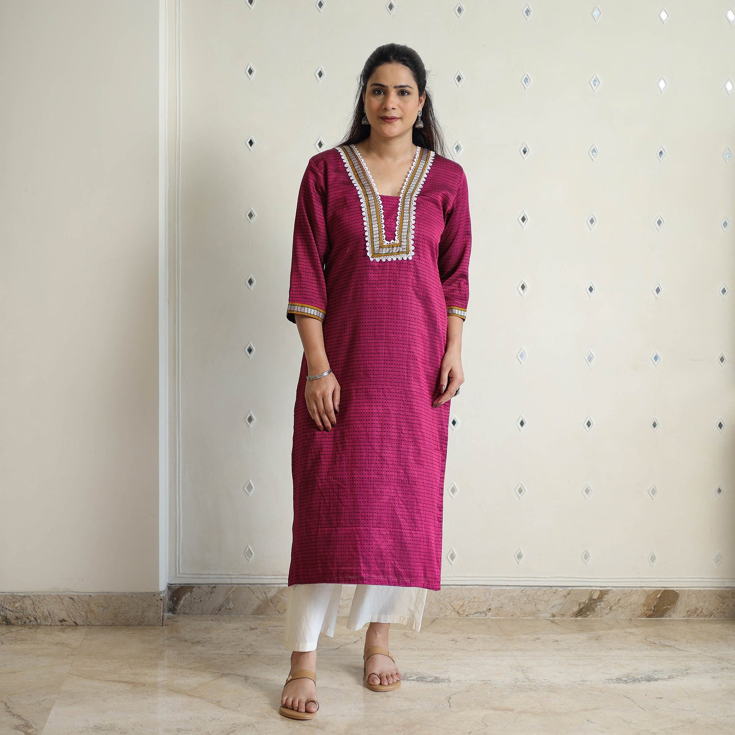Traditional Khun Straight Kurta for Women