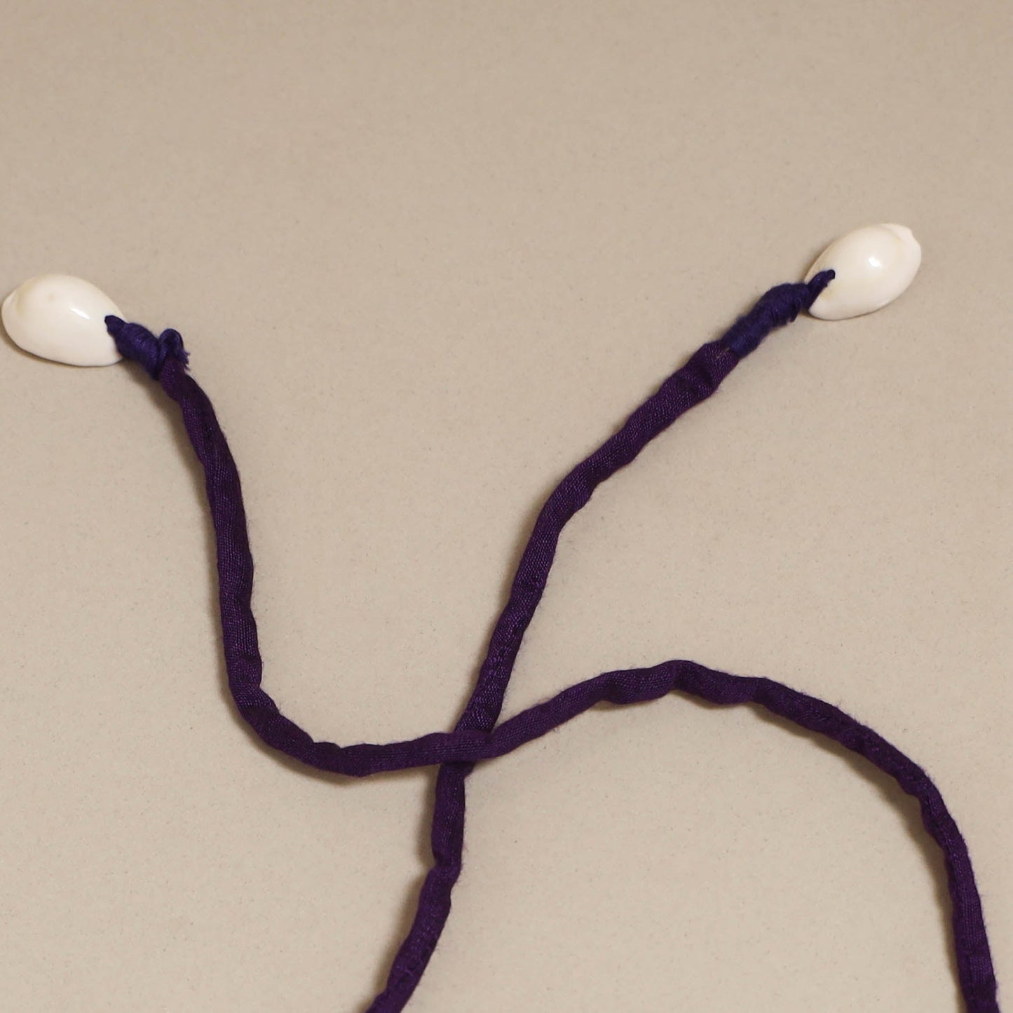 Traditional handmade fabart lavender gajra - handcrafted