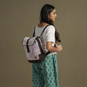  Upcycled Weave Handcrafted Laptop Backpack 