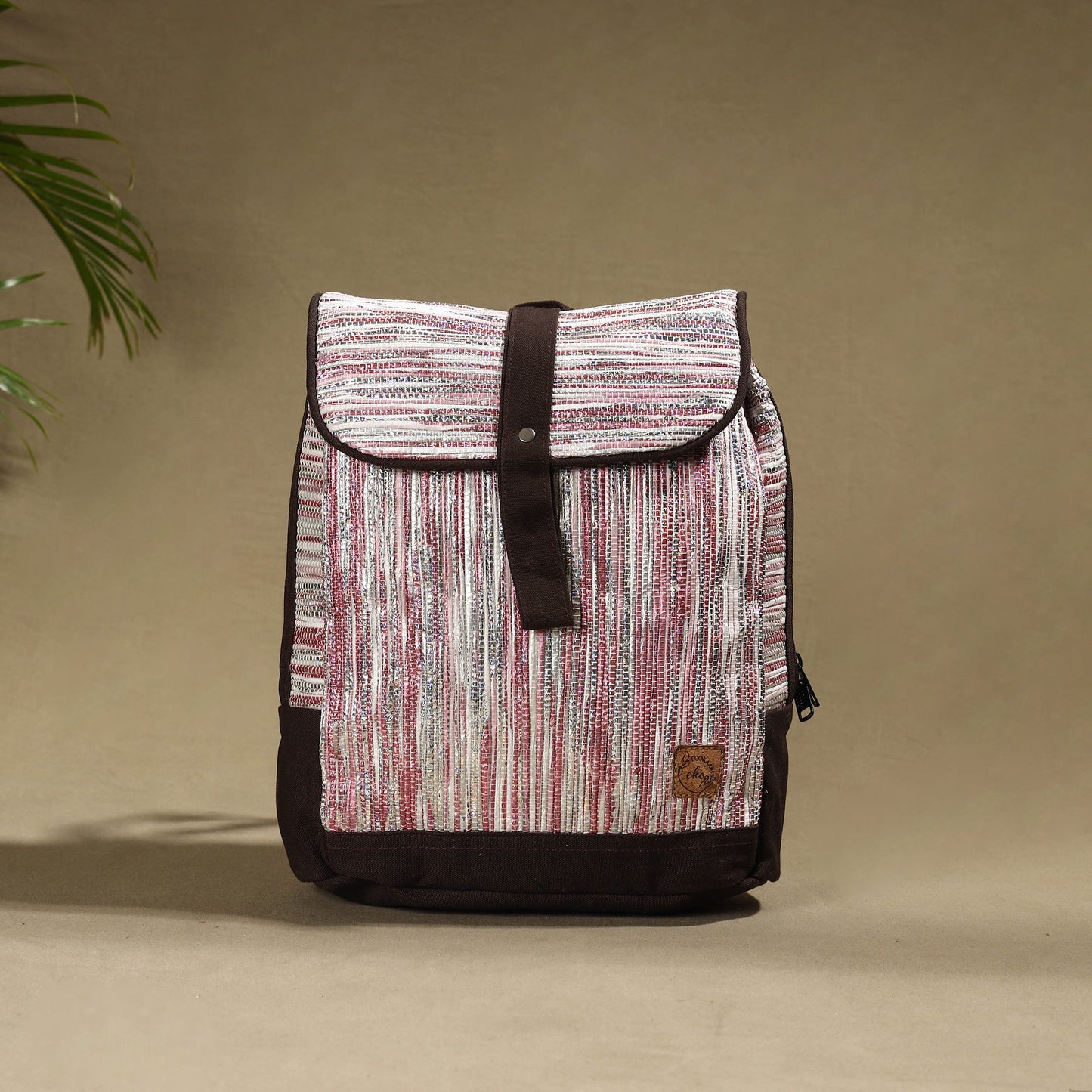  Upcycled Weave Handcrafted Laptop Backpack 
