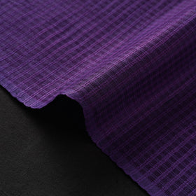 Purple - vidarbha handloom checks tussar silk fabric 04