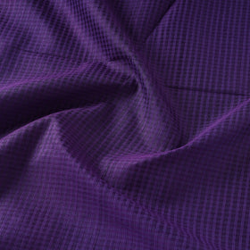 Purple - vidarbha handloom checks tussar silk fabric 04