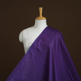 Purple - vidarbha handloom checks tussar silk fabric 04